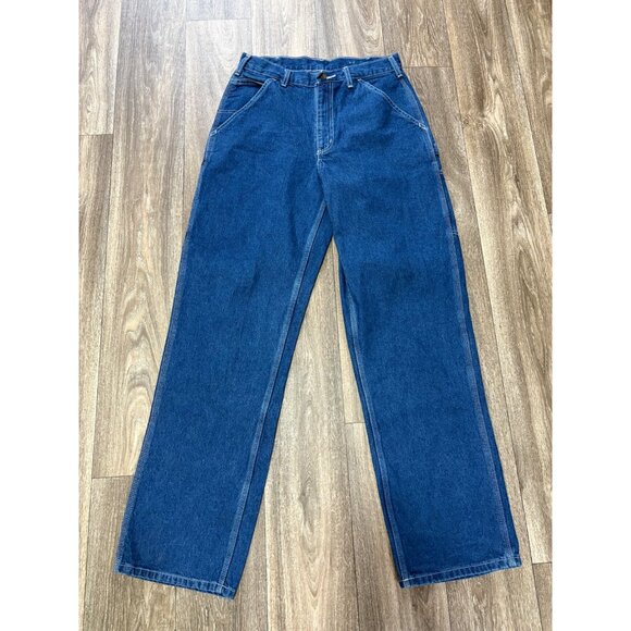 NWT Carhartt Loose Fit Original Dungaree Denim Jeans Darkstone Size 32X34 IRREGU - Picture 2 of 9